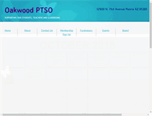 Tablet Screenshot of oakwoodptso.org